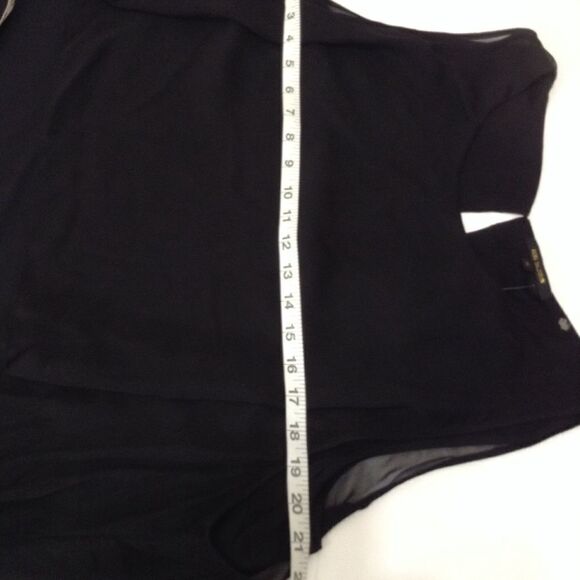 Kobi Halperin Satin Sheer Long Sleeve Blouse Black Silk Tania Blouse New Size XL - Picture 4 of 7